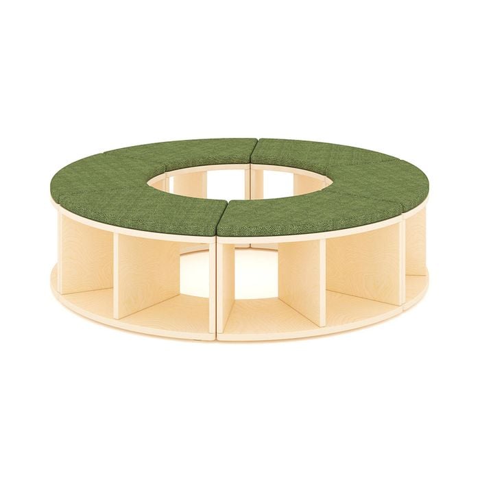 Jooyes Puzzle Series Circular Modular Seating And Storage Set