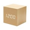 Catzon Wooden Alarm Clock With Temperature Date Display 3 Levels Brightness