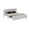 Oikiture Bed Frame King Size Wooden Base Timber Platform White