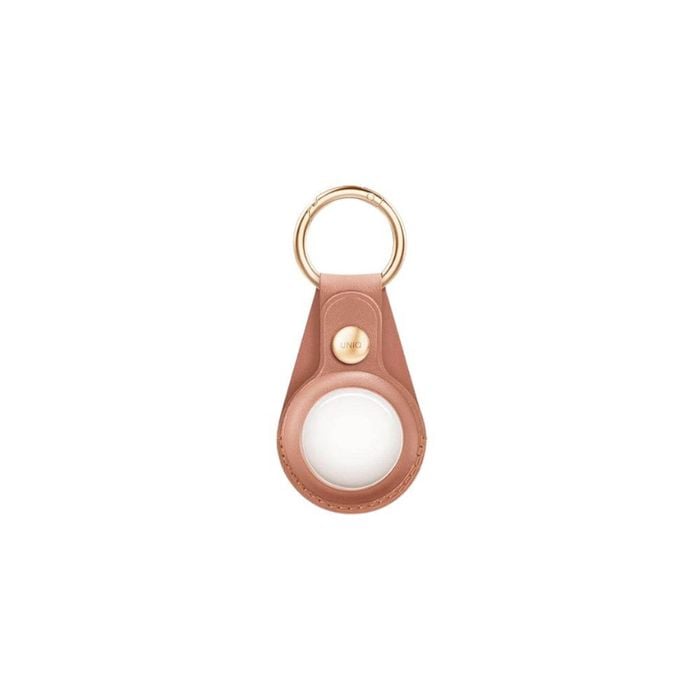 Uniq Airtag Domus Leatherette Pink