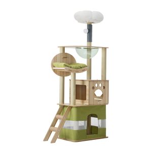 Alopet Cat Tree Tower Scratching Post Scratcher 160cm Condo House Bed Furniture