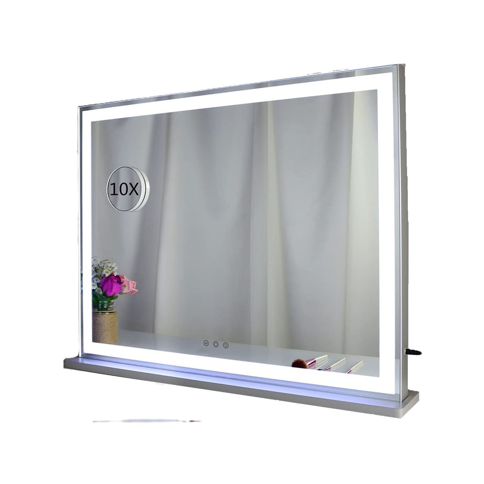 Vikus Hollywood Led Makeup Mirror With Smart Touch Control And 3 Colors Dimmable Light 72 X 56 Cm Bunnings Australia