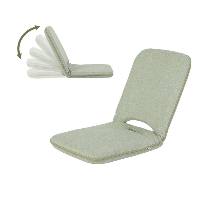 Artiss Floor Chair 5 Position Adjustable Green Lazy Sofa for Living Room Bedroom