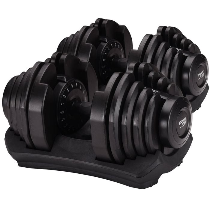 PowerTrain 80kg Adjustable Dumbbell Set