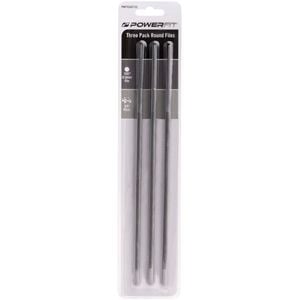 Powerfit 7/32" 3/8" Chainsaw Sharpening File - 3 Pack