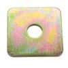 Hobson 50 x 50 x 5mm M12 Yellow Zinc Square Washers - 100 Pack