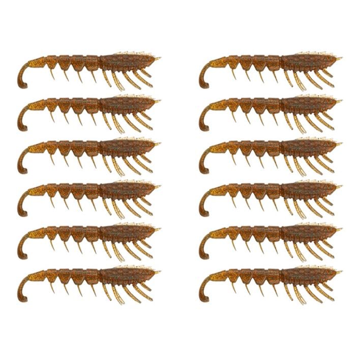 2x 6PK 3In Rapala Crush City The Imposter Plastic Prawn Lures - Bloodworm UV