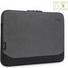 TARGUS 15.6' Cypress EcoSmart Sleeve for Laptop Notebook Tablet - Up to 15.6', Made with 5 Recycled Plastic Water Bottles - Grey