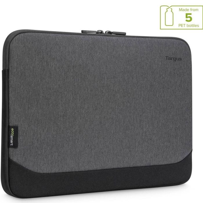TARGUS 15.6' Cypress EcoSmart Sleeve for Laptop Notebook Tablet - Up to 15.6', Made with 5 Recycled Plastic Water Bottles - Grey