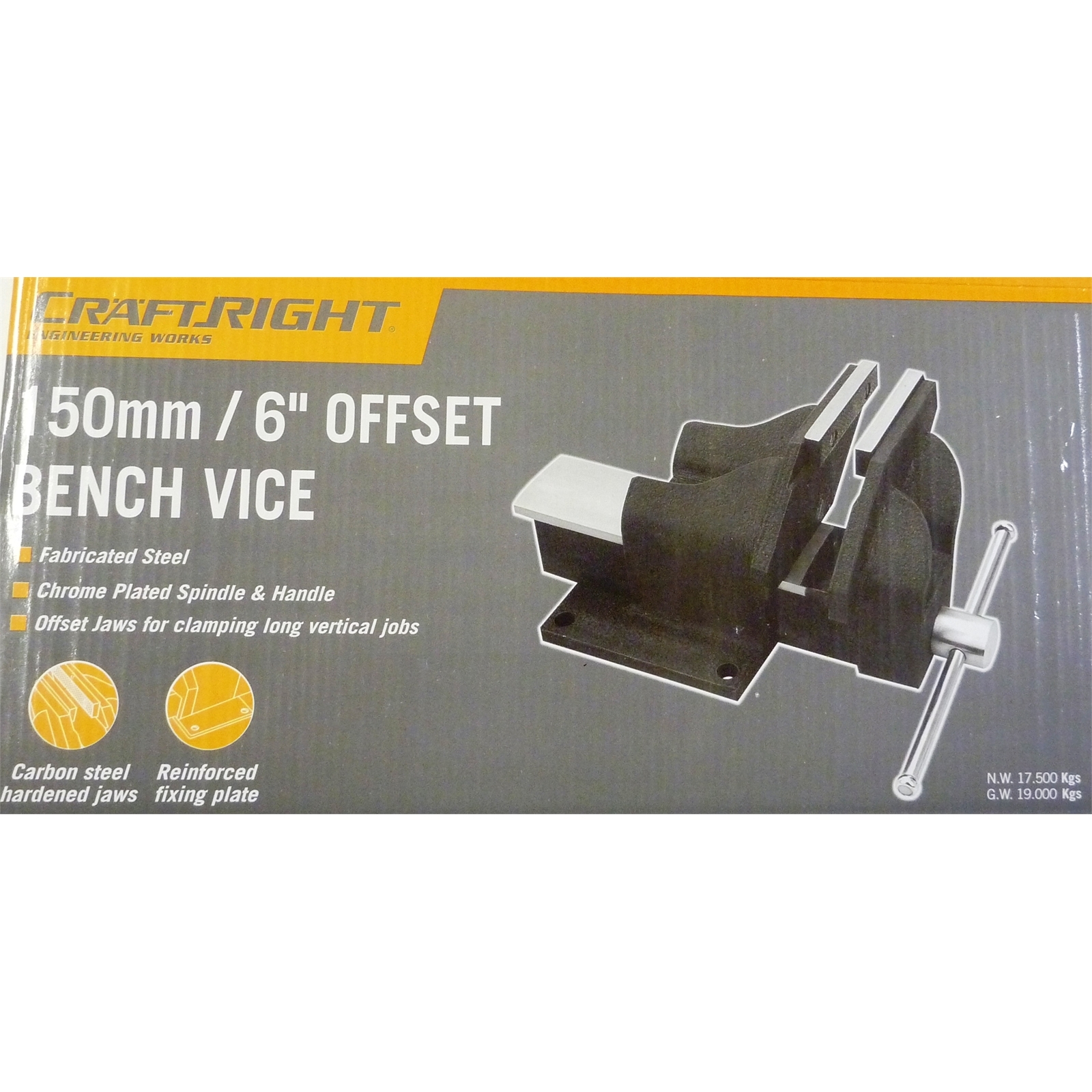 Craftright 150mm Offset Steel Vice Bunnings Australia