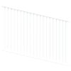 ProtectorAl 1201-2400W x 1200H Pearl White Flat Top Pool Fence Panel Raked Up to 15º