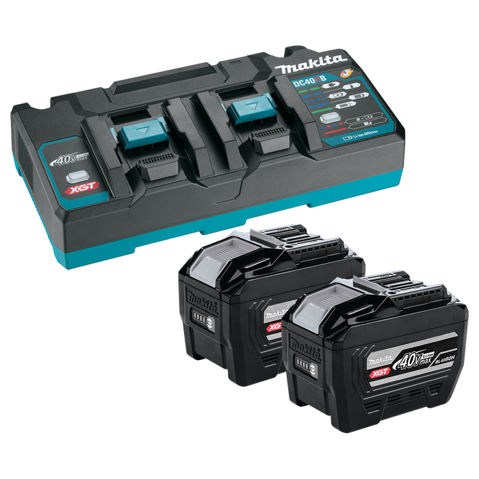 Makita XGT 40V Battery and Charger Pack PSKGPE2