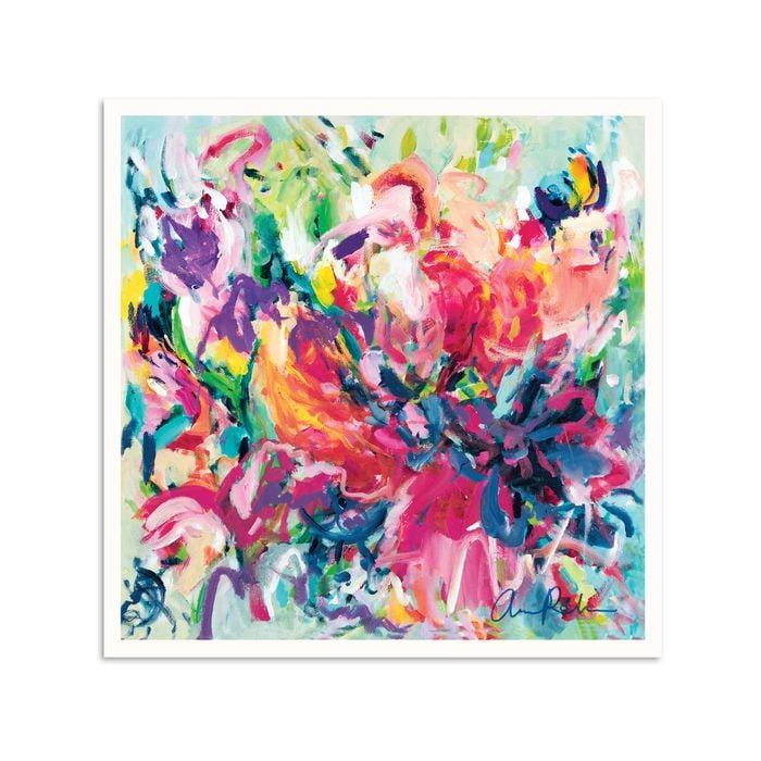 Artist Lane "Charades and Champagne " by Amira Rahim - 40x40cm Unframed Print