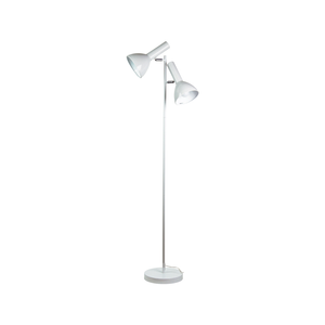 Oriel Lighting Vespa Twin Floor Lamp - White 25cm