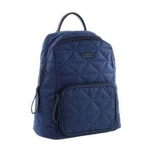 Pierre Cardin Nylon Quilted Casual Travel Backpack Bag 30x31cm Navy