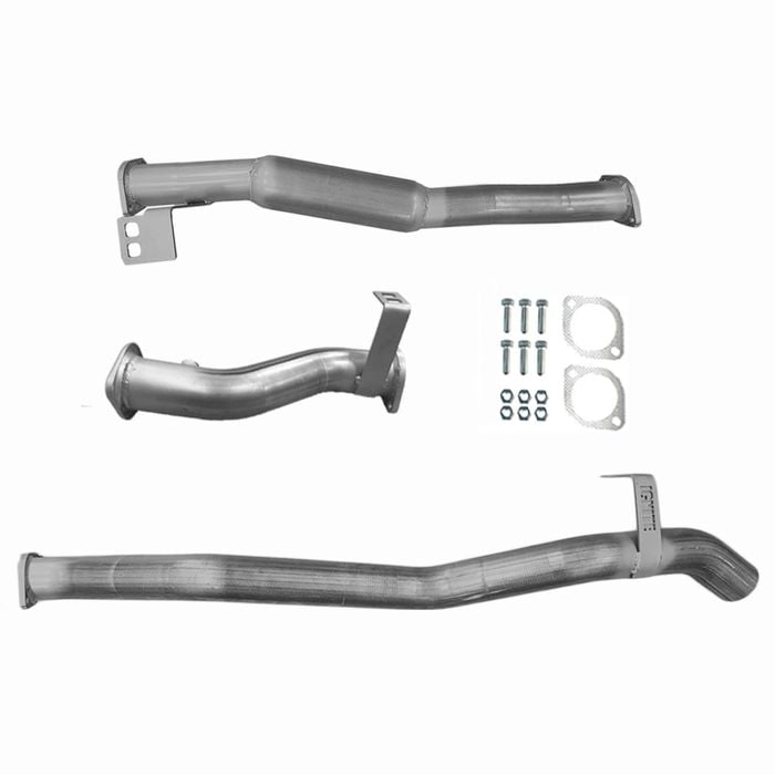 Ignite Exhausts Dpf Back For Toyota Landcruiser 76 Series V8 Wagon 3" With Hotdog Raw Aluminised Steel