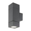 Brilliant Charcoal Ormond Up/Down Exterior Wall Light