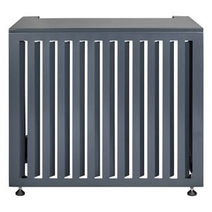 Outdoor Aluminium Vertical Grey Air Conditioning Cover Medium