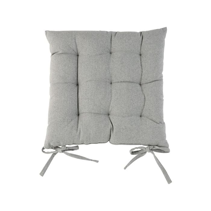 Harbour Housewares Square Dining Chair Seat Cushion - Grey