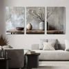3pcs Minimalist Vase and Branch Print 100% Australian Made 3 x 40x60cm (Metal Print)