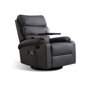 Levede Heated Recliner Massage Chair 360 Swivel Grey