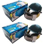 2x Spartan MC LE Jnr Junior Cricket Helmet Youth  Medium Size  Green