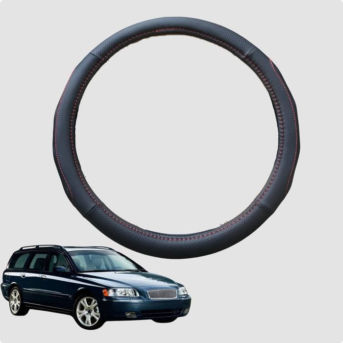 Steering Wheel Cover for Volvo V70 2000-2007 Mk II, Mk II Facelift 38CM | Circle