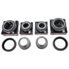 2x Standard Trailer Wheel Bearing Kits with Dustcaps for Ford Axles L68149/10 and LM12749/10