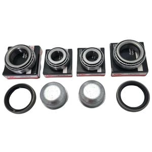 2x Standard Trailer Wheel Bearing Kits with Dustcaps for Ford Axles L68149/10 and LM12749/10