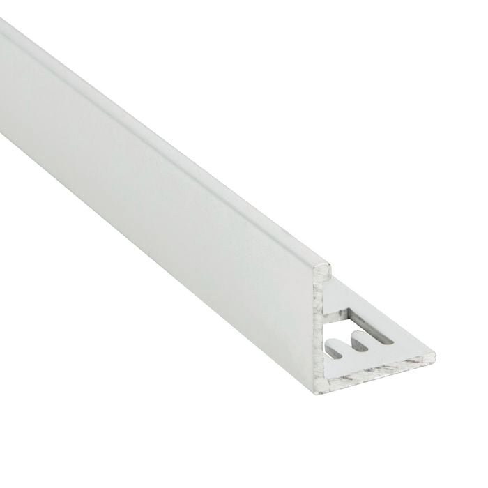 QEP 12.5mm x 3m White Angle L Shape Tile Trim