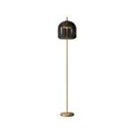 Mirabella Smoke Glass Peta LED Floor Lamp