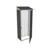 Build-a-Shed 0.4 x 0.8m Single Hinged Door Garden Locker - Grey