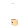 Lugna Sand 2 Drawer 1 Hangrail Insert Kit - To Suit 450 x 580mm Cabinet Shell