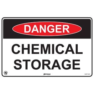 Pinnacle 300 x 200mm Poly Danger Chemical Storage Sign