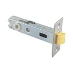 Gainsborough 70mm Satin Chrome D Strike Rectangular Face Tubular Latch
