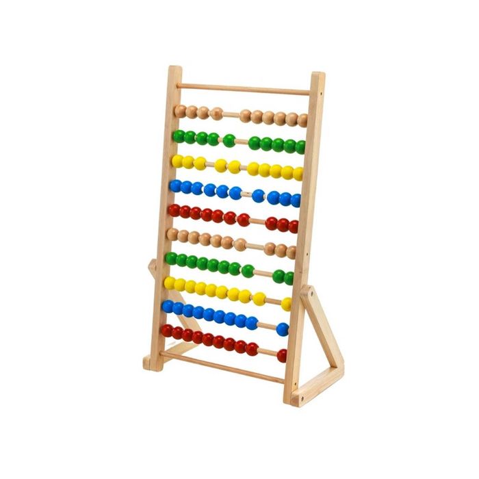 Giant Wooden Abacus With Colourful Counters