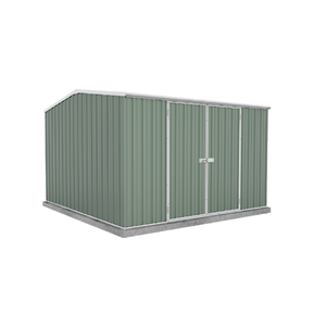 Absco Sheds 3.0 x 3.0 x 2.06m Pale Eucalypt Premier Double Door Garden Shed