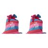 2PK Annabel Trends Santa Sack Christmas Holiday Gift Bag 74x55cm Oh What Fun