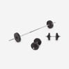 Weight Training 50 Kg 80% Recycled Cast Iron Dumbbells And Bar Set - One Size