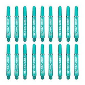 18pc Target Pro Grip Nylon Shaft Replacement Dart Accessory Intermediate Aqua