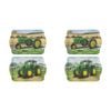 2x 2pc Ashdene Tractors Then/Now John Deere Serving Platter Scatter Tray