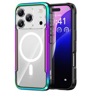 Tough On for iPhone 17 Pro Max Iron Shield Case with MagSafe - Iridescent
