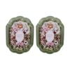 2x Urban Products Millie Green Decorative Floral Photo Frame 4x6inch