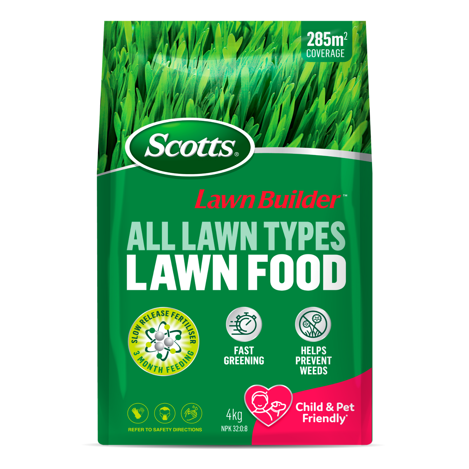 Scotts Lawn Builder All Lawn Types Lawn Food - 4kg