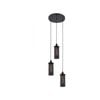 CLA Lighting VENETO Black Mesh Decorative Pendant Light - Triple