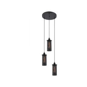 CLA Lighting VENETO Black Mesh Decorative Pendant Light - Triple
