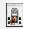 Black And White Fashion Store with Lion Print 100% Australian Made 60x90cm (Poster)