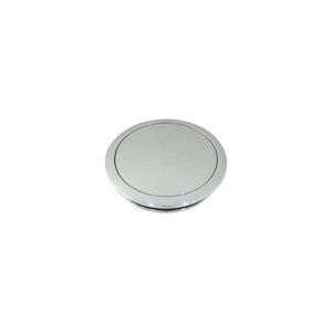 Cal Custom 9 Bolt Steering Wheel Horn Button Polished Aluminium Small Smooth Style