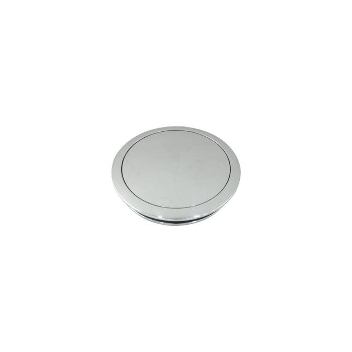 Cal Custom 9 Bolt Steering Wheel Horn Button Polished Aluminium Small Smooth Style
