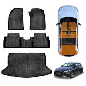 3D Floor Mats Boot Liner for Hyundai i30 Hatchback 2018-Onwards All Weather Heavy Duty Cargo Trunk